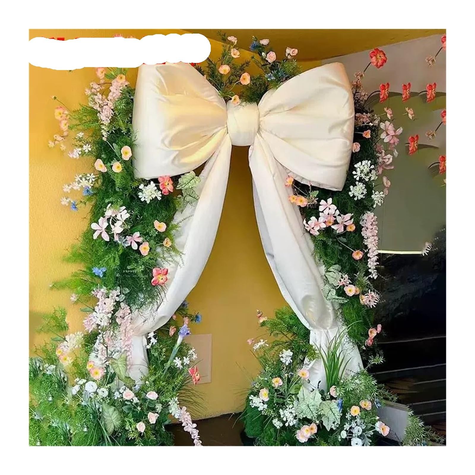 MFESFCS Giant Bow Decorations Oversized Giant Bow Decor For Wedding Birthday Party Photo Props Shop Window Decor(H 1.5mX2.2m)