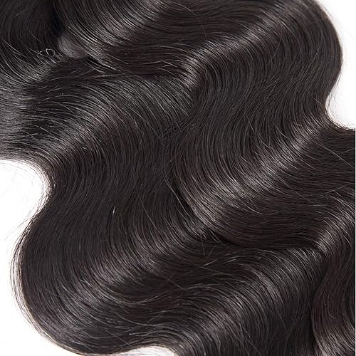 Miniatura 4 de Paquete de extensiones de cabello humano ondulado de grado 10A, cabello virgen brasileño 100% sin procesar, 12, 14, 16 pulgadas