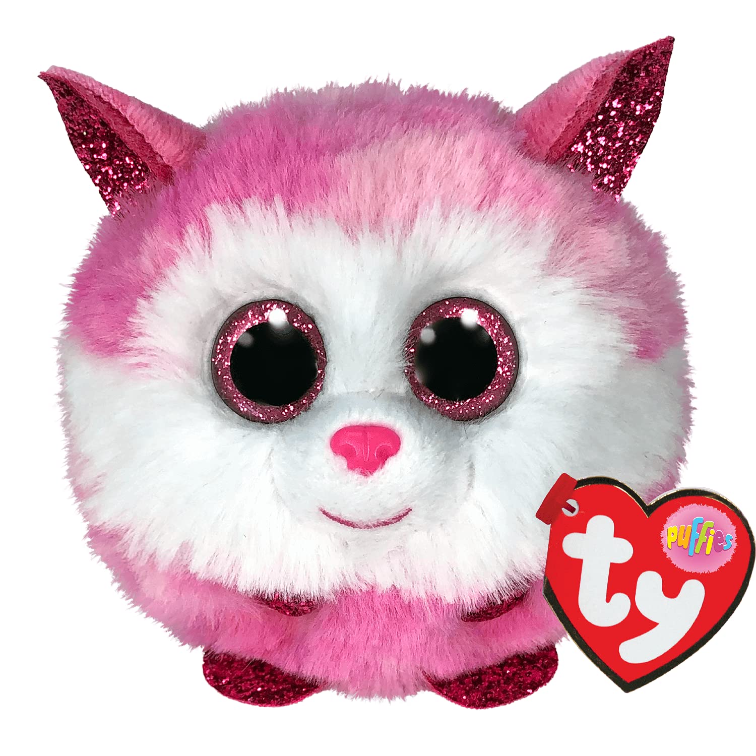 Ty Puffie Princess Husky Super Cute Plush Puff Balls. They Always Land on Their feet! Collect Them All!