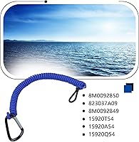 Vista 5 de Cordón de interruptor de muerte de barco Reemplazar para Mercury Marine Boat Interruptor de parada de emergencia Cordón de seguridad 8M0092850 (azul)