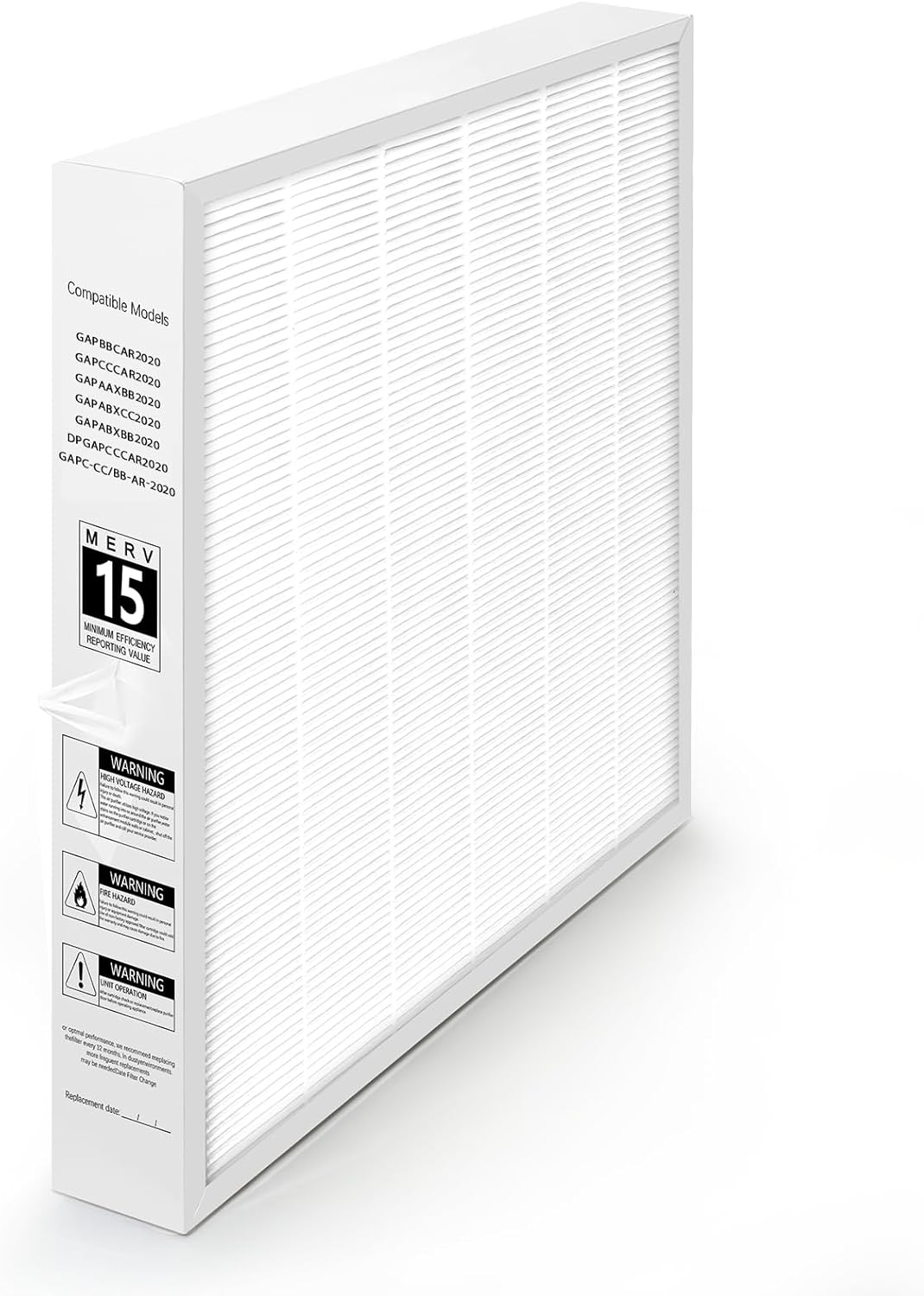 Upgraded GAPCCCAR2020 Replacement Air Filter for Compatible with Bryant/Carrier Infinity 20" x 20"x3.5"GAPBBCAR2020 GAPAAXBB2020 GAPABXCC2020 HAVC System,MERV15,Actual Size: 20.9x21,5x 3.5Inch 1 Pack