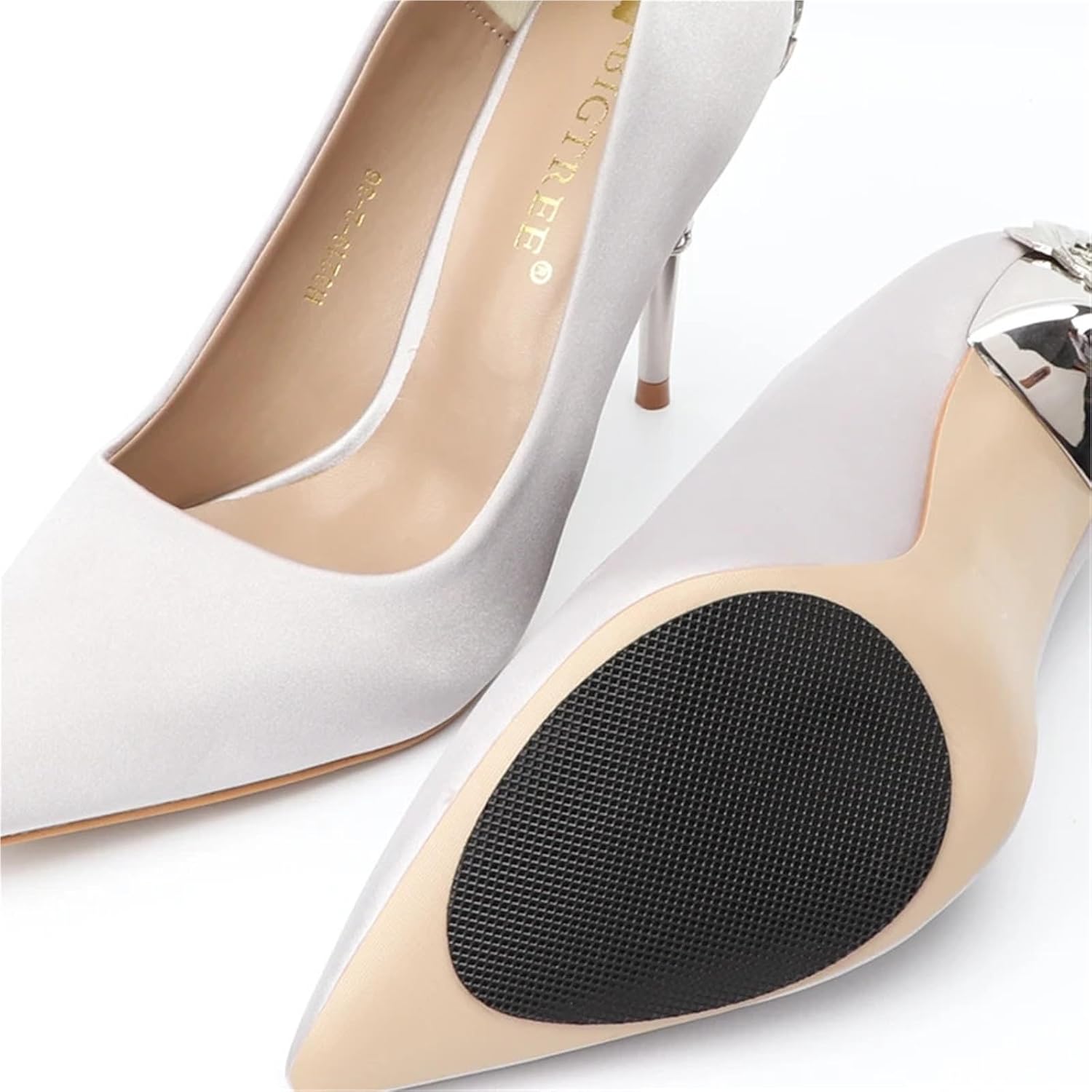 Non Slip Shoe Pads 4Pair Silicone Pad Forefoot Non-slip Sole Protection Pad Woman High Heel Soles Pad Self-adhesive