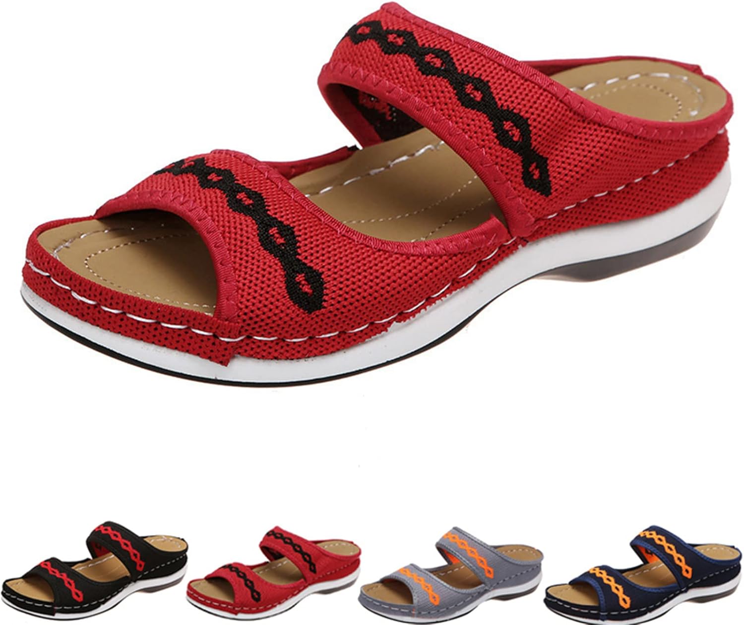Marolil Sandals, Leather Orthopedic Arch Support Sandals
