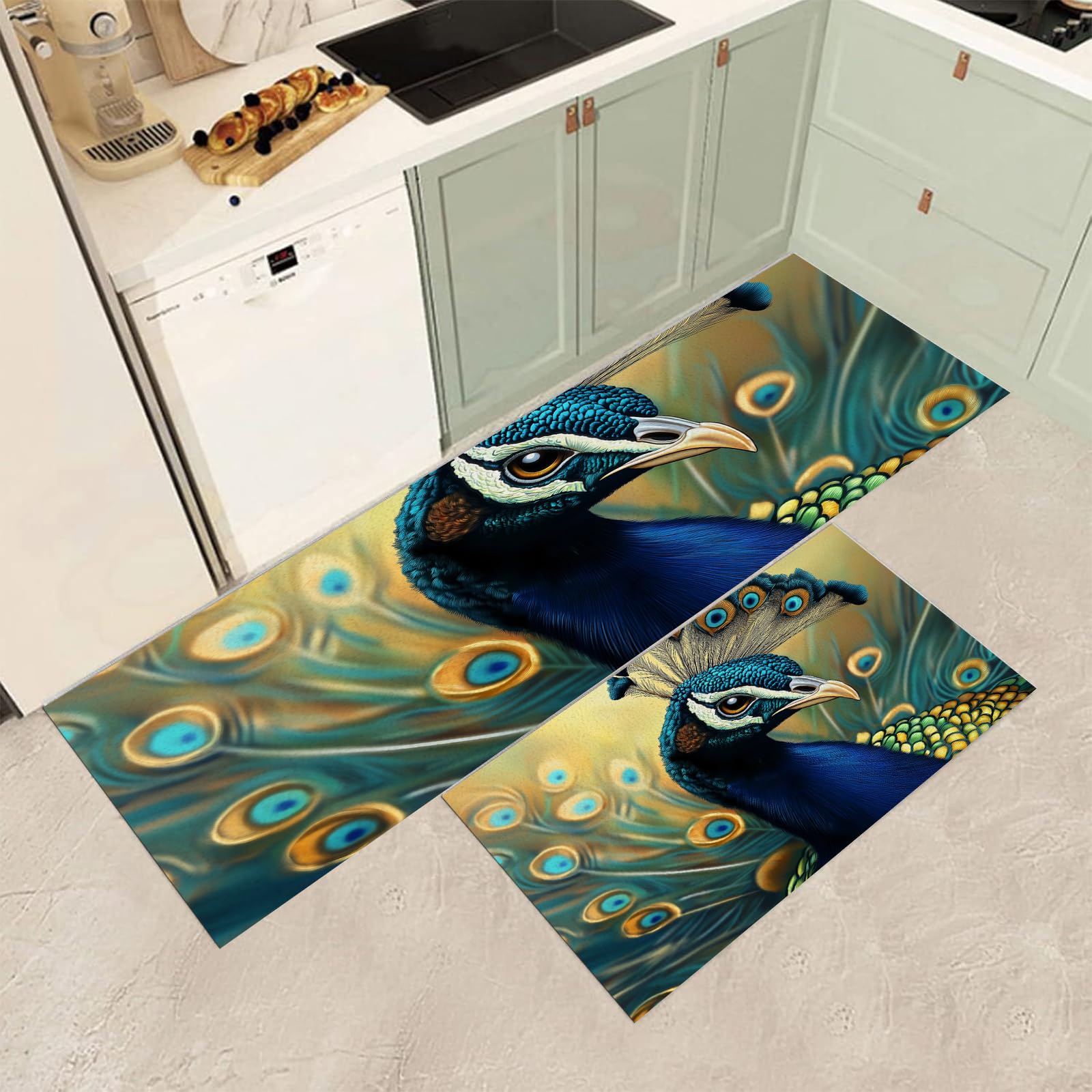 Tapis de cuisine lavable idéal pour bureau debout et décoration maison