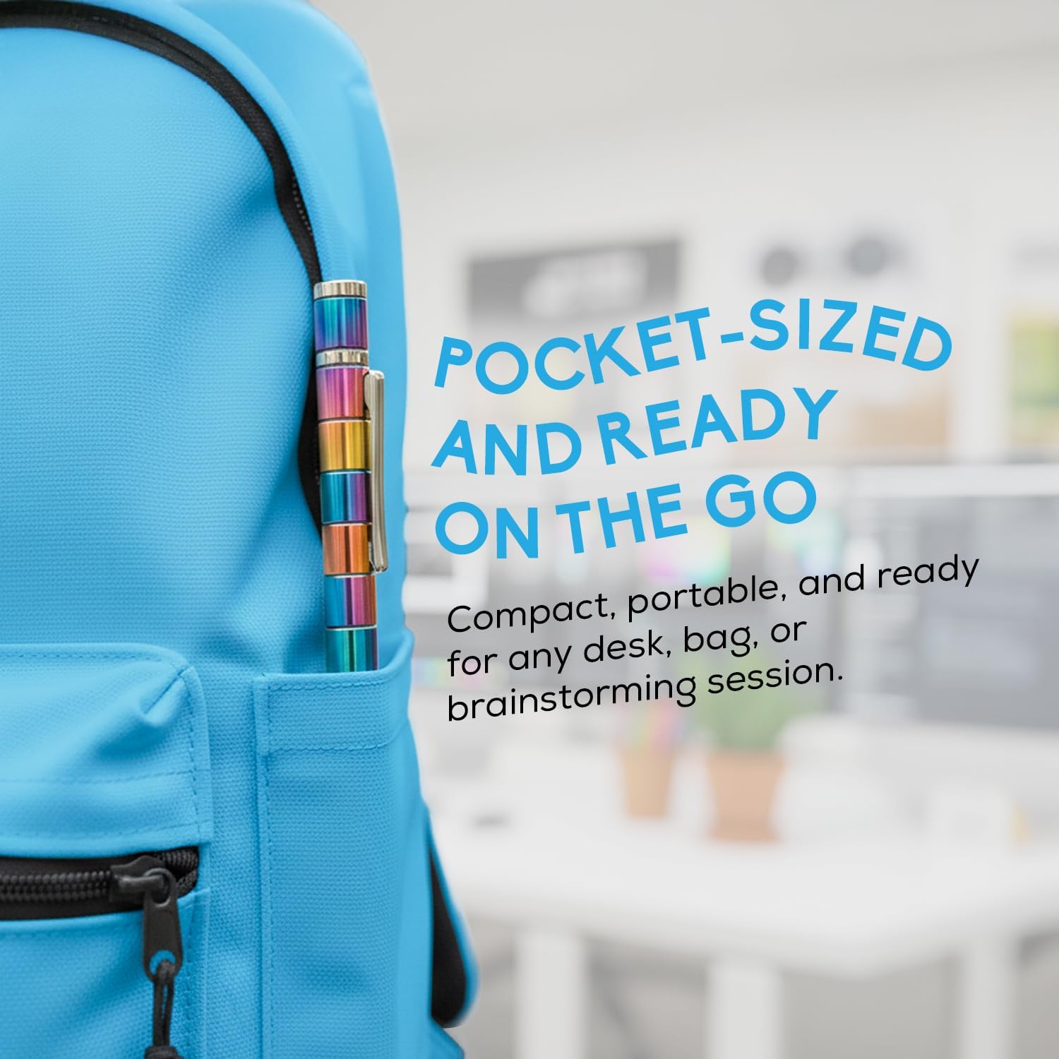 PILPOC Fidget Pen, 2-in-1 Writing and Fidget Tool for Desk Play, Buildable Magnetic Pen with Stylus Tips and Refills, Novelty Christmas Stocking Stuffers, Gifts for Teenage Boys and Girls Age 14+