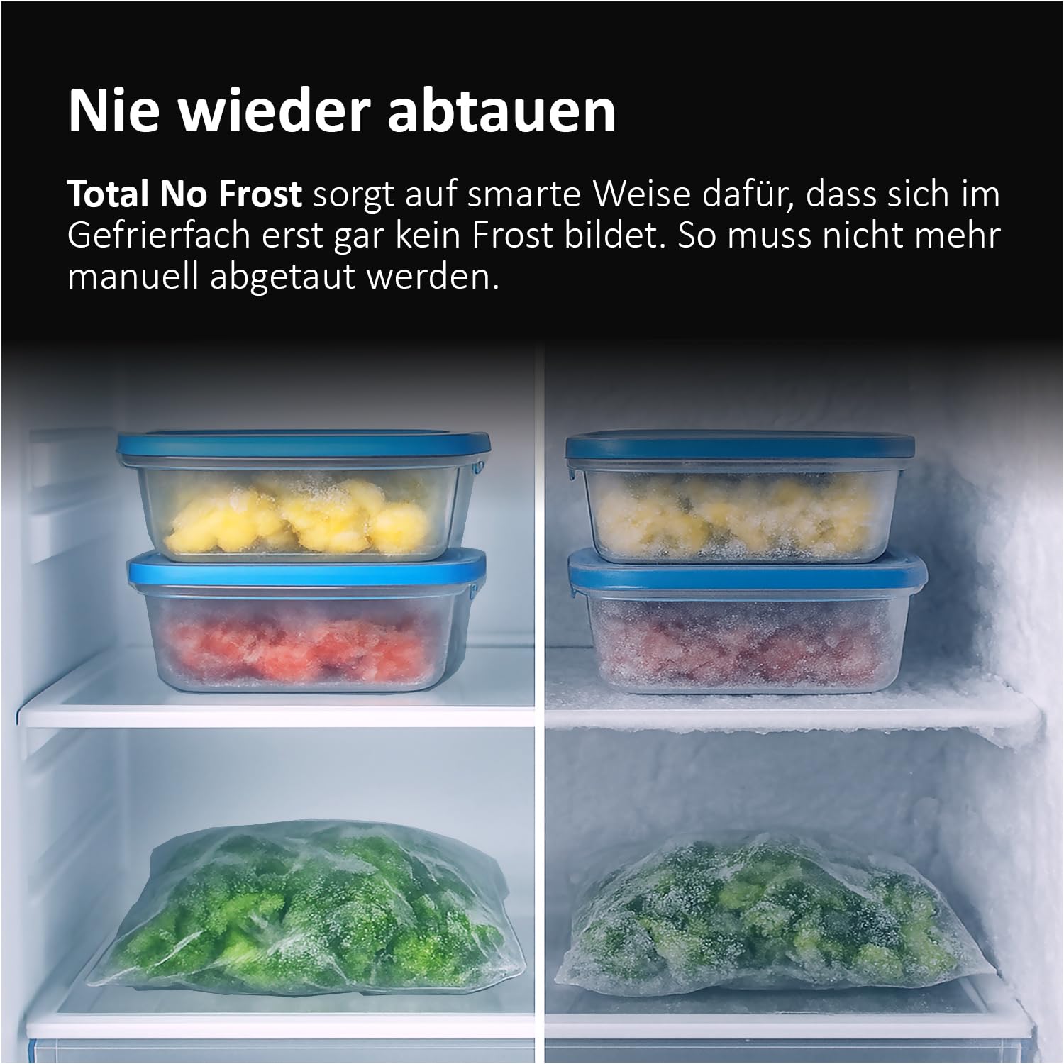 Haier Kühl-Gefrierkombination 3D 60 SERIES 3 PRO HTR3620CNMG I 2,05 m, No Frost I Energieeffizienzklasse C I Kühlschrank mit Gefrierfach freistehend, Fassungsvermögen 414L I Fresh 0°-Fach