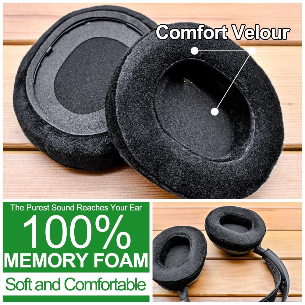 Almohadillas de Repuesto inalámbricas Nova Pro, compatibles con Steelseries Arctis Nova Pro Wireless de LTYIVABHTTW I Mejora de la Durabilidad y el Sonido (Terciopelo Suave)