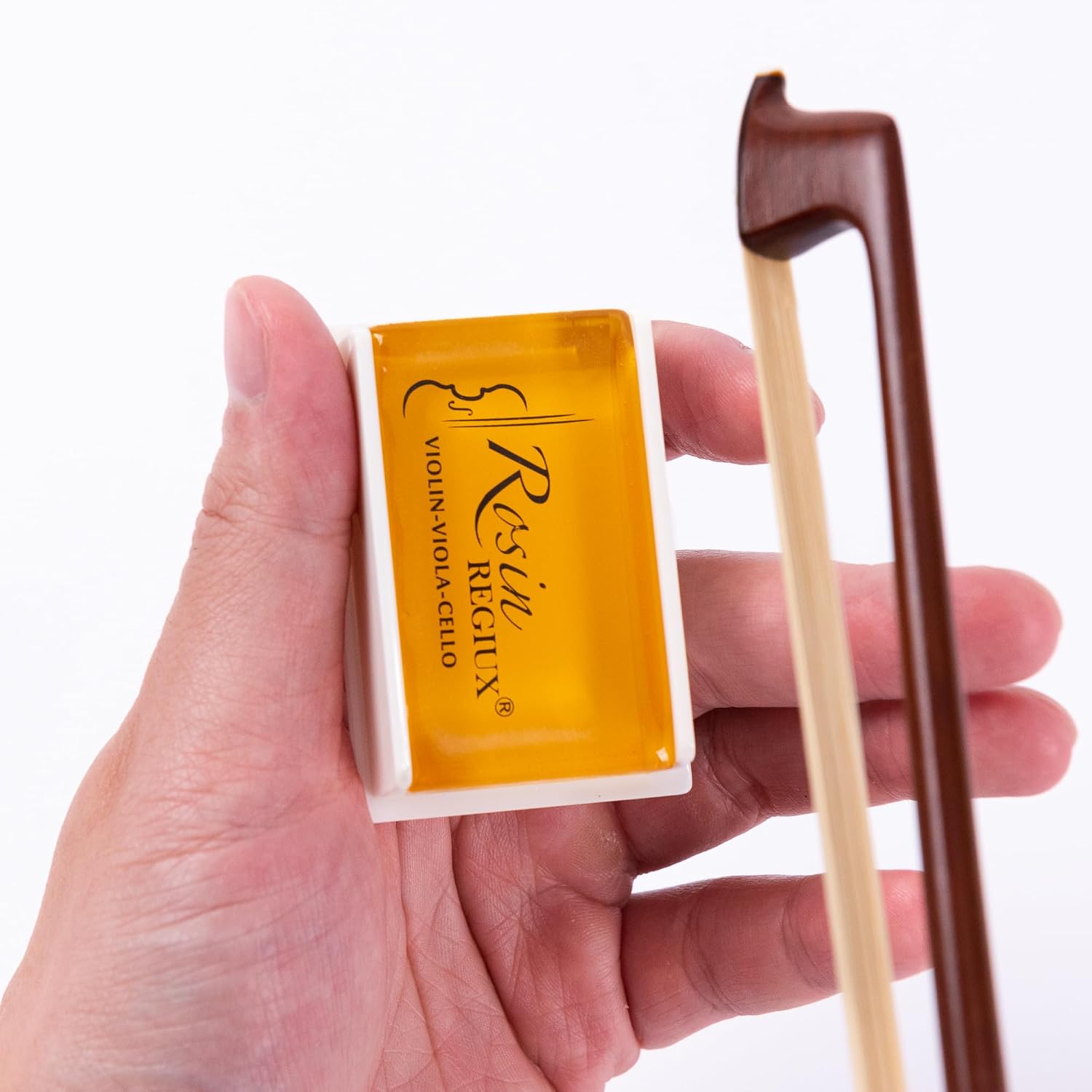 Natural Low Dust Rosin 2-Pack for Violin, Viola and Cello with Protective Case