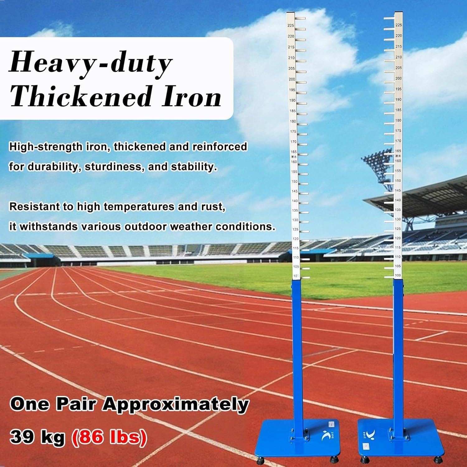 Training High Jump Stands for Professional Athletes/School Players, Heavy Competition Track and Field High Jump Standards, High Jump Measurement Tester