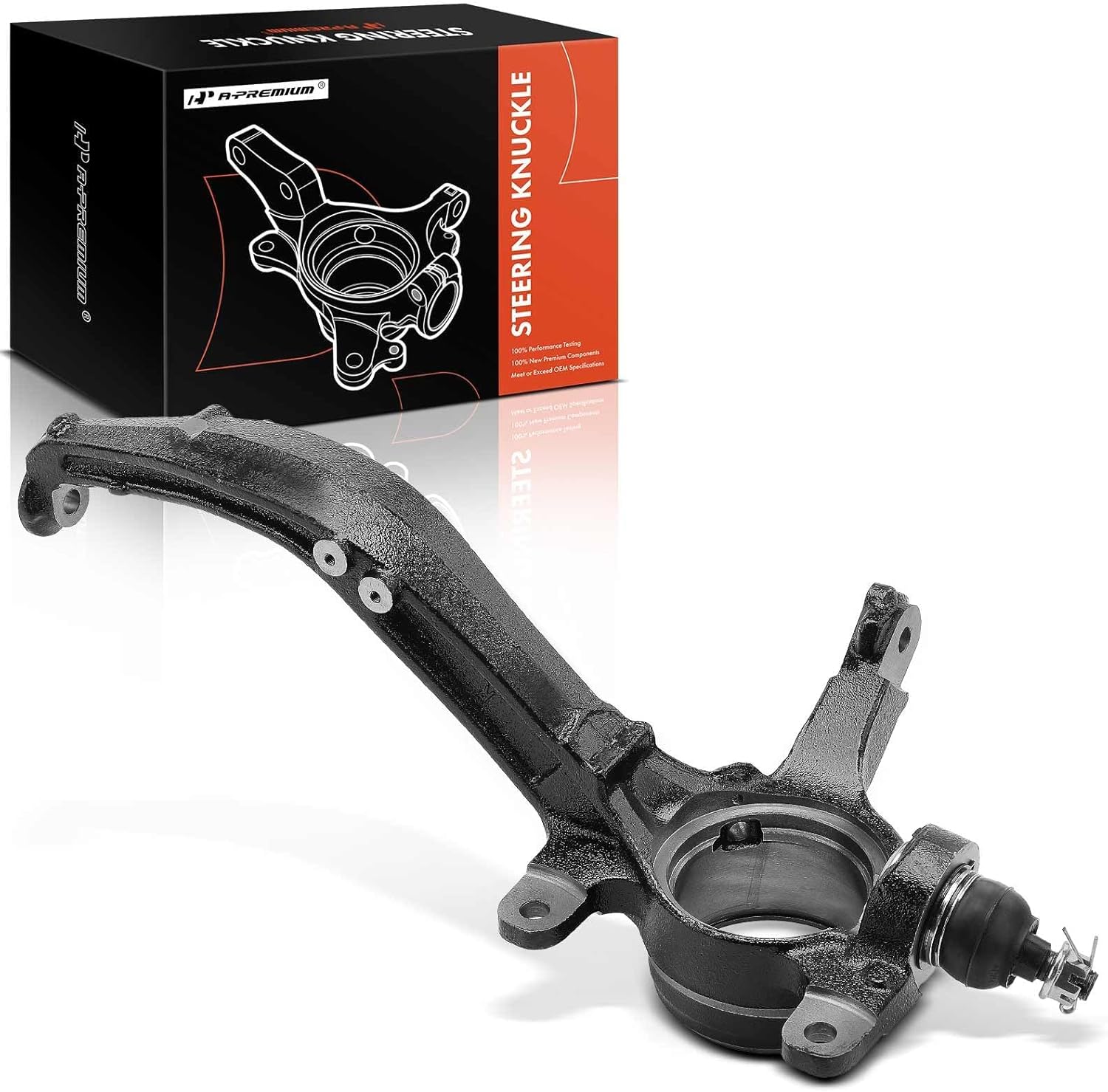 A-Premium Front Suspension Steering Knuckle with Ball Joint Compatible with Honda Accord 2003-2007 2.4L 3.0L & Acura TSX 2004-2008 2.4L, Right Passenger Side