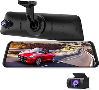 AUTO-VOX V5PRO 1080P 9.35'' OEM Rear View Mirror Camera, Full Laminated Ultrathin Touch Screen Mirror Dash Cam Front and Rear with No Glare, Super Night Vision Car Backup Camera Mirror