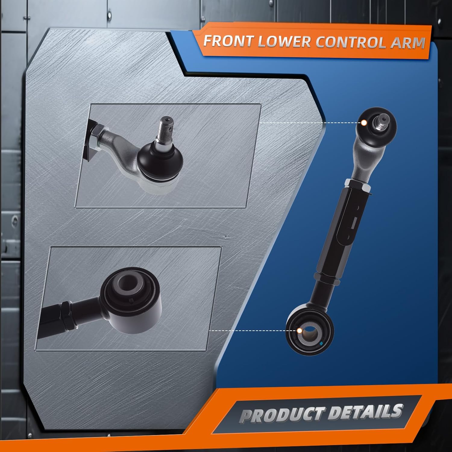 KEYOOG 2Pc Set K100122 Adjustable Rear Upper Control Arm and Ball Joint Assembly Compatible With 09-15 Ho-nda Pilot /07-13 Ac-ura MDX (No Sport Suspension),10-13 ZDX (OE# 52390STXA01 52400STXA11)