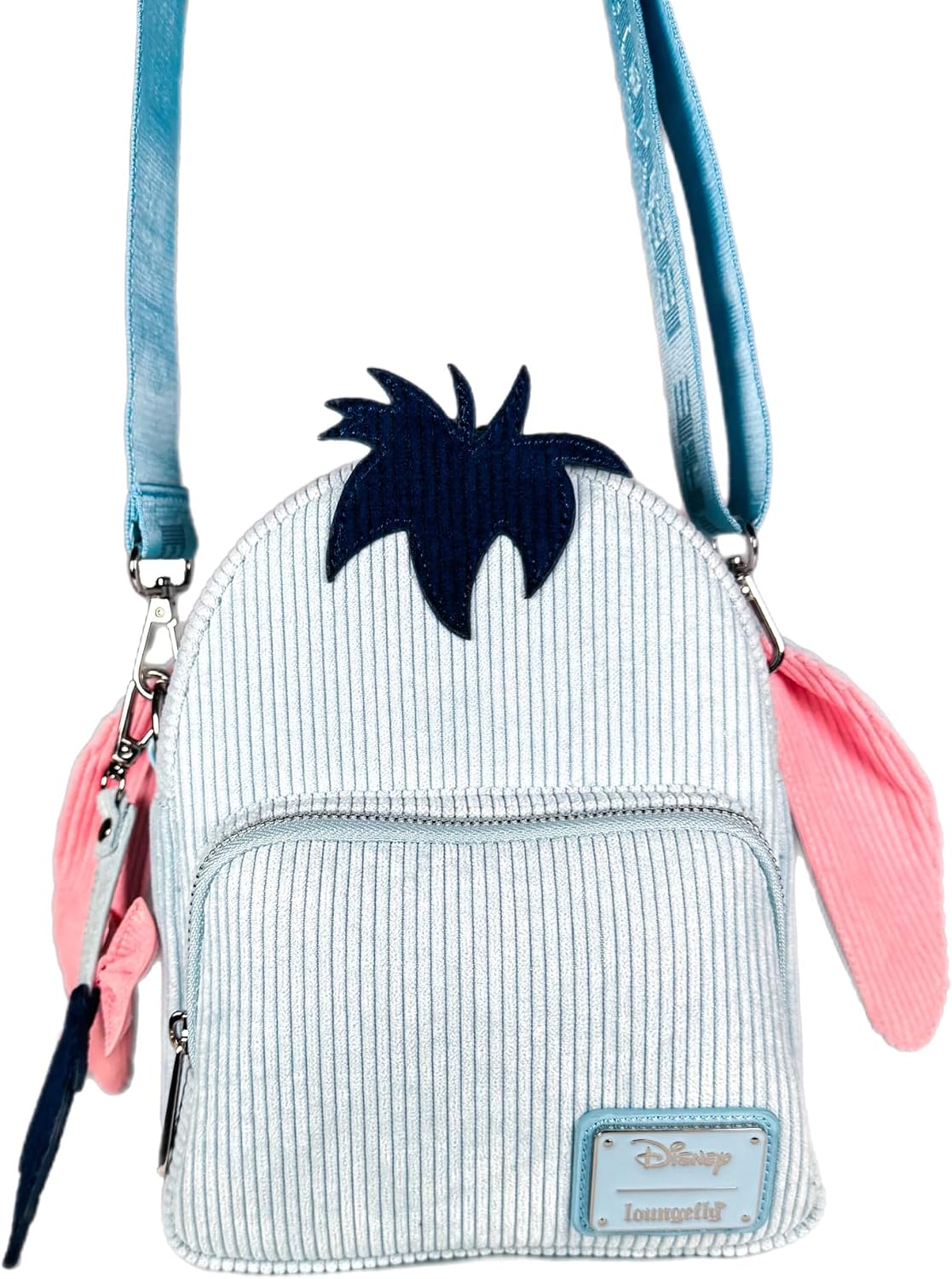 Loungefly Eeyore Corduroy Convertible Crossbody Mini Backpack