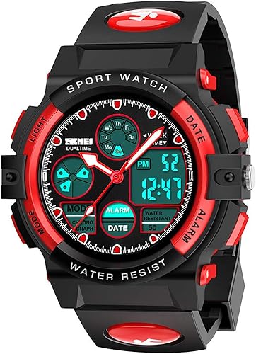 cofuo Kids Digital Sport Watch, Boys Girls Waterproof Sports Outdoor Watches Children Casual Electronic Analog Quartz Wrist Watches with Alarm