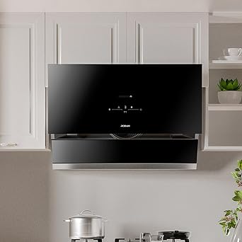 ROBAM 36 Inch Range Hood, 1200 CFM Brushless Motor, Smart Touch & Gesture Control, Dishwasher-Safe Filter, LED Lights, Stainless Steel, EasyClean Glass, Ducted Wall Mount/Under Cabinet A678S