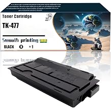 Replacement Parts Toner Cartridge TK-477 Compatible with Kyocera FS-6525MFP FS-6530MFP TASKalfa 255 305 Printers, Contains Chip and Clear Printing 1 Pack Black