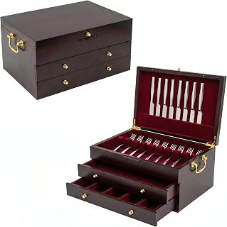 3-Layer Pine Wood Silverware