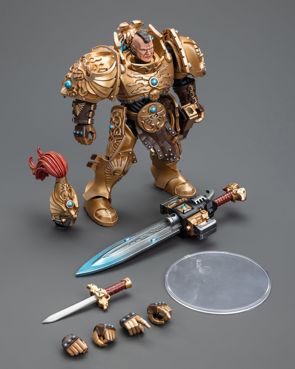 Pipigirl Genuine License 1/18 Soldier, 4inch Army Military Extreme Warrior Models Action Figures Kits (Adeptus Custodes Custodian Guard with Sentinel Blade)