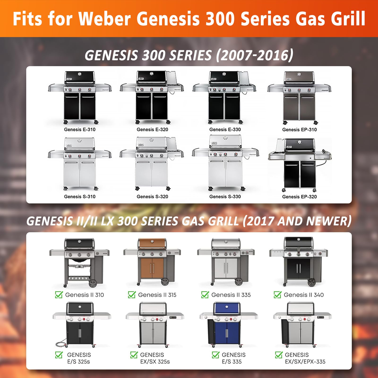 67088 67731 - Termometro per barbecue Weber Genesis II E/S-310 315 330 335 410, diametro 6 cm