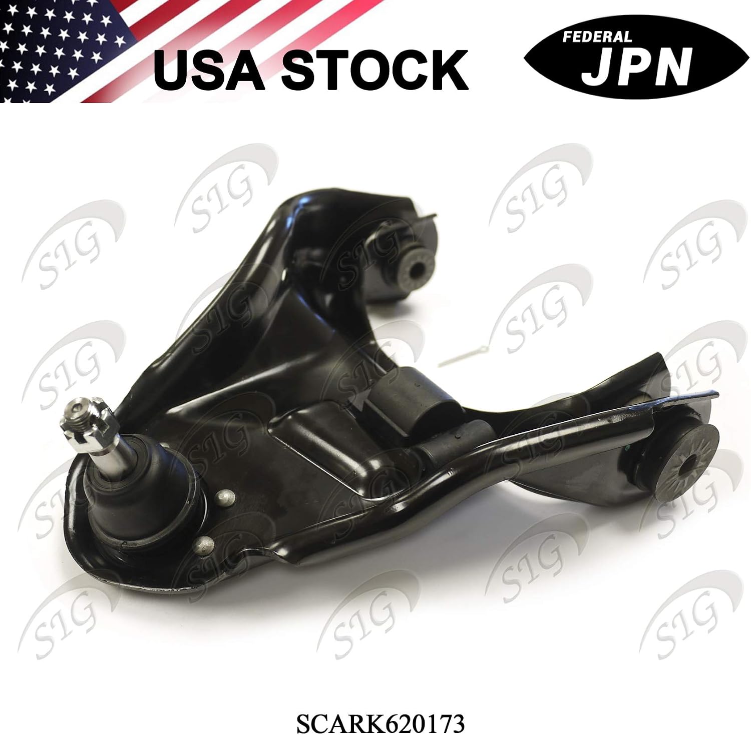 Front Right Upper Control Arm and Ball Joint Compatible with Chevrolet & GMC & Isuzu & Oldsmobile Model S10 Blazer & S15 Jimmy & Sonoma & Hombre & Bravada (Rep# 93213427, RK620173) - SCARK620173