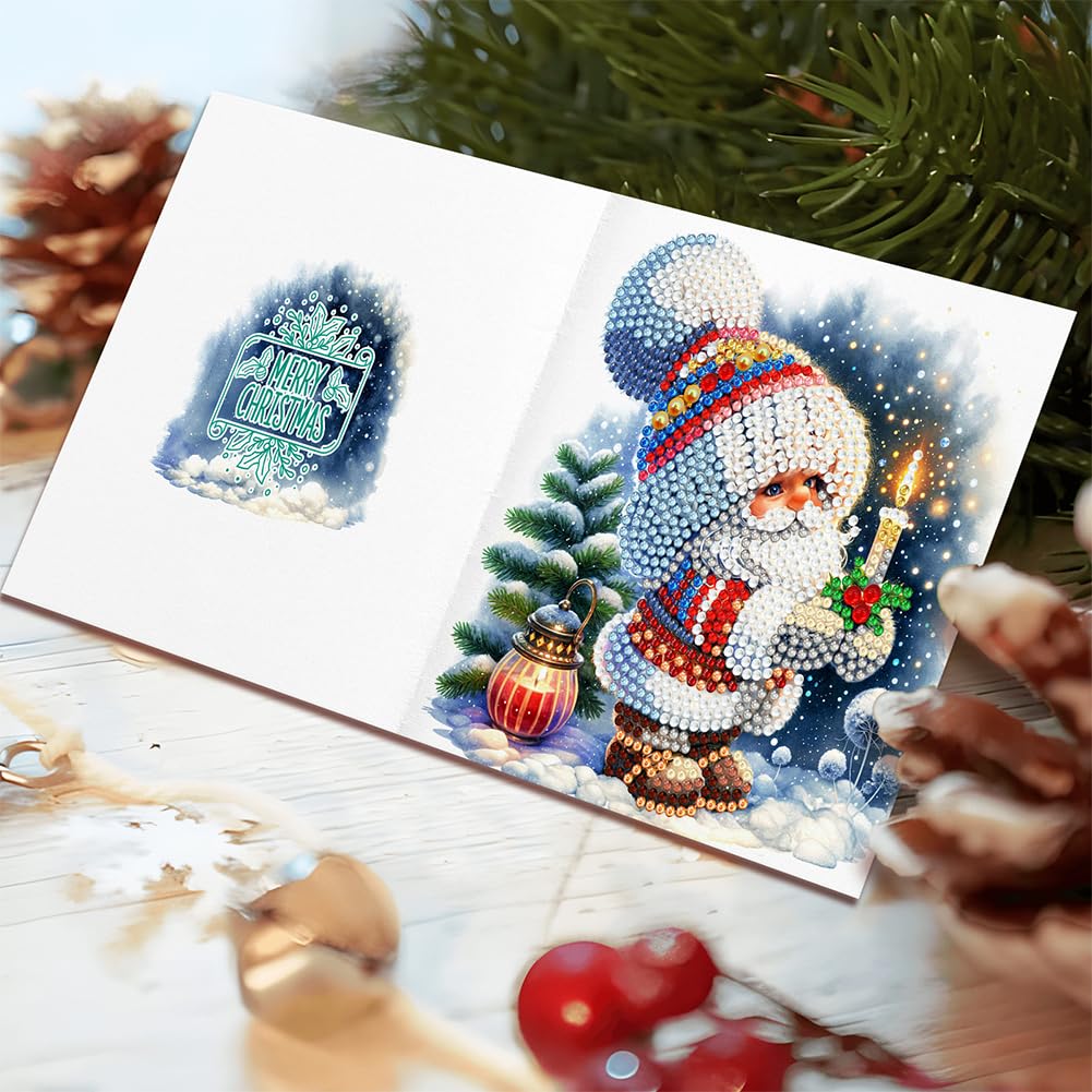 Kits De Broderie De Cartes De Voeux De Noël, Cartes De Noël De Peinture