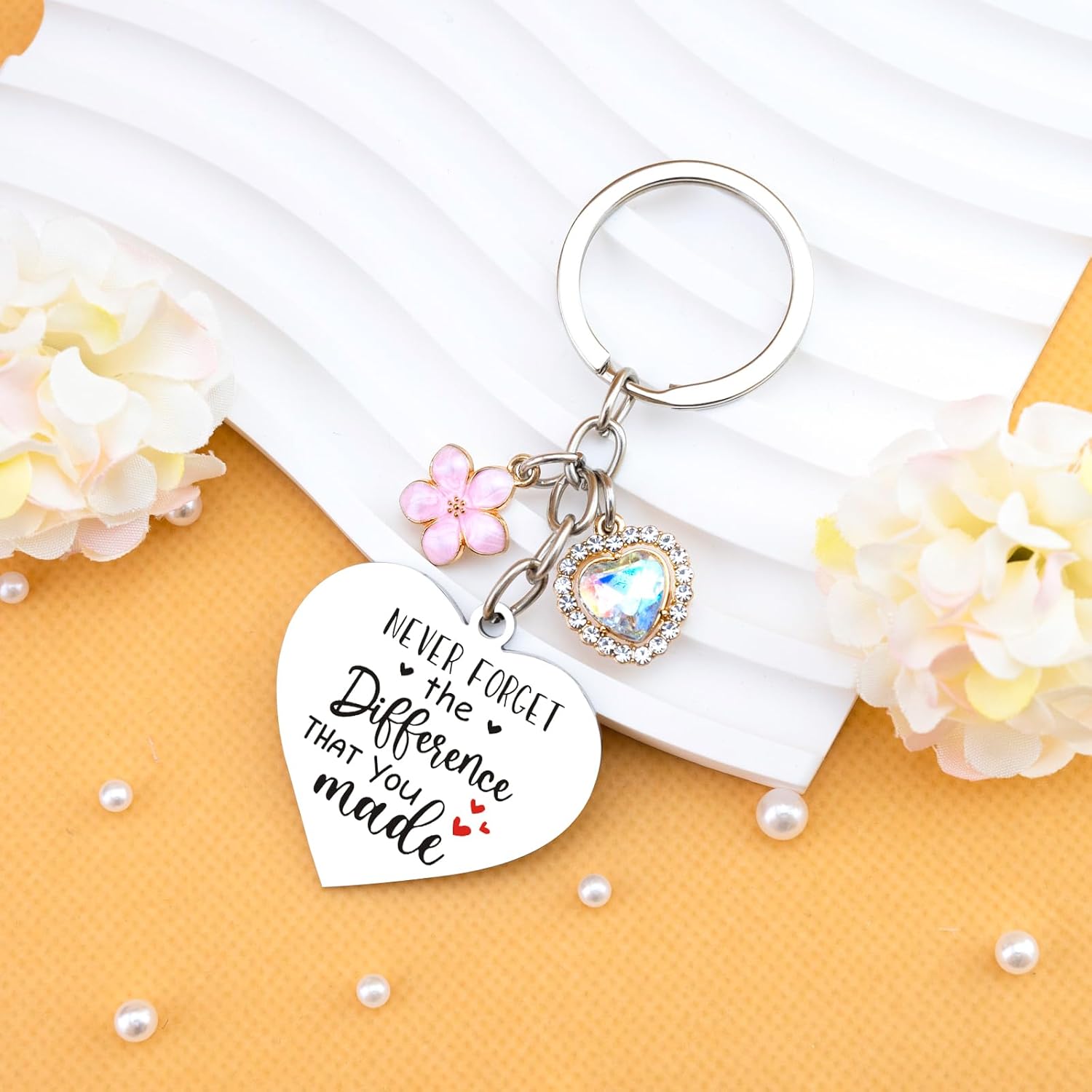 Best Christmas Gifts 2025 Goodbye Gifts for Coworkers Women Coworker Leaving Gift for Women Best Christmas Stocking Stuffers Cute Work Besties Keychain for Female Farewell Going Away Gift for Coworker - Image 5
