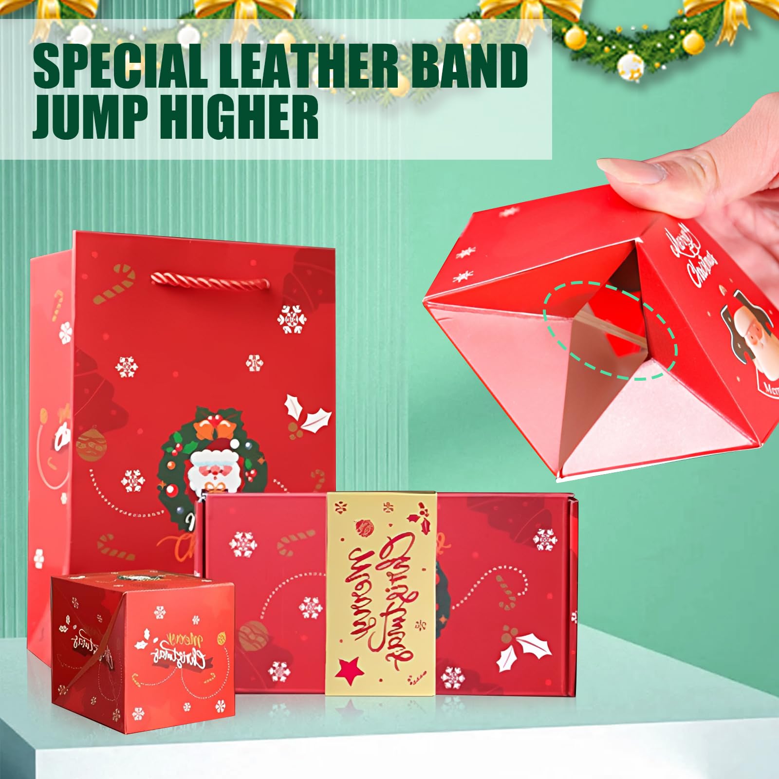 Caja de regalo sorpresa de 12 piezas, caja sorpresa de Navidad 2024, caja de regalo de explosión para dinero, caja de regalo desplegable para dinero en efectivo, juego de caja de regalo sorpresa de