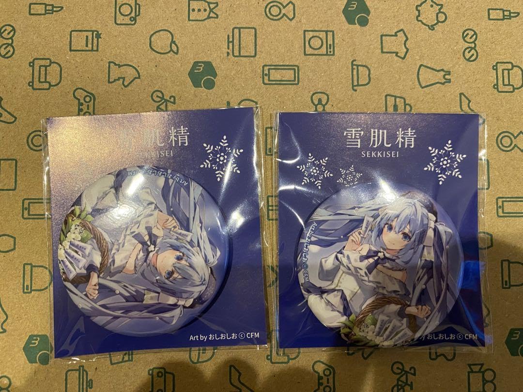 Sekkisei Snow Miku Can Badge Satsudora Set of 2