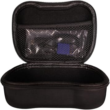 Hawksbill Travel Controller Case Compatible with Switch Pro Controller, PS5 Controller & Xbox Controller - Portable and Compact Hard Shell Carrying Case (Black & Green)