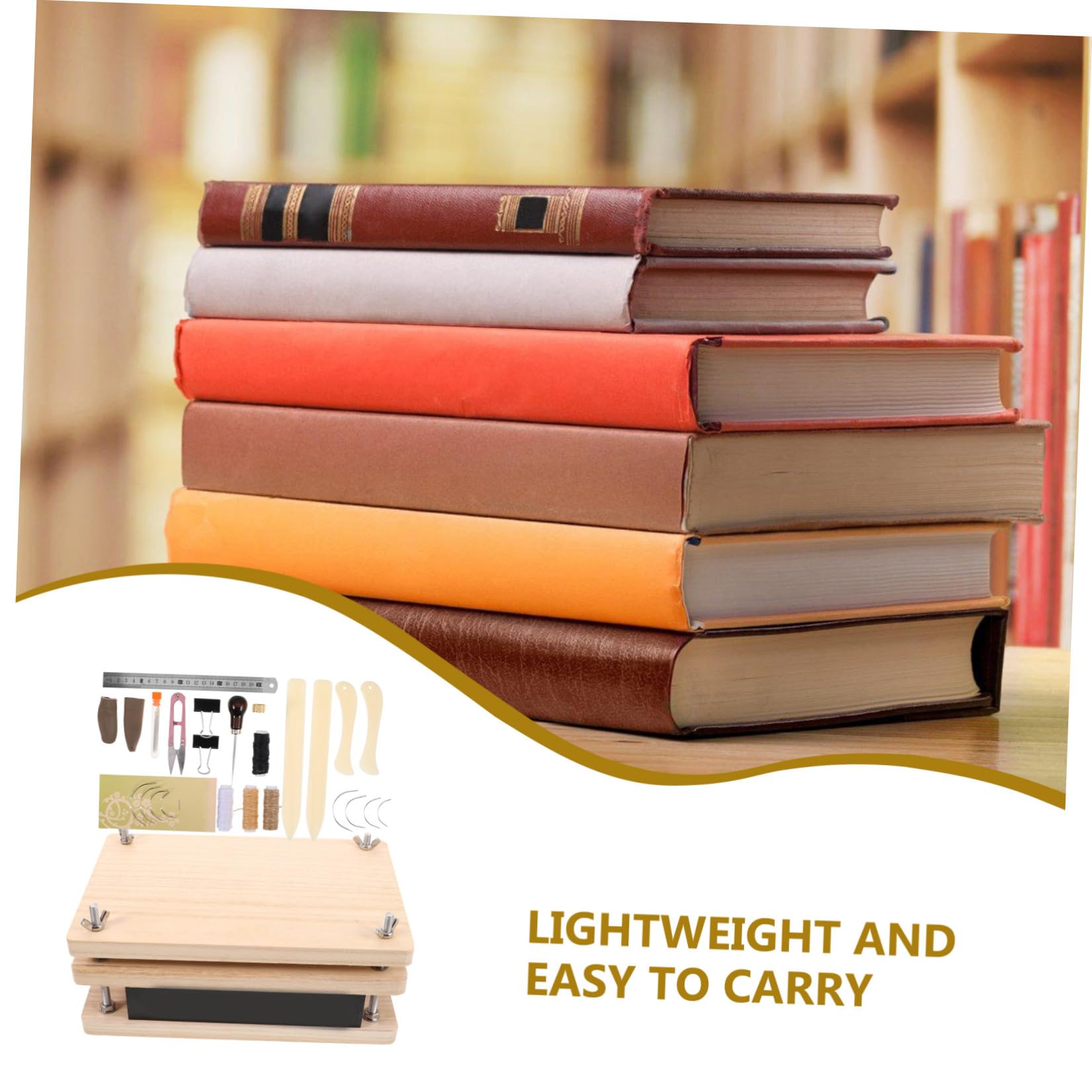Libros de Madera y Metal Kit de Encuadernación para Bricolaje