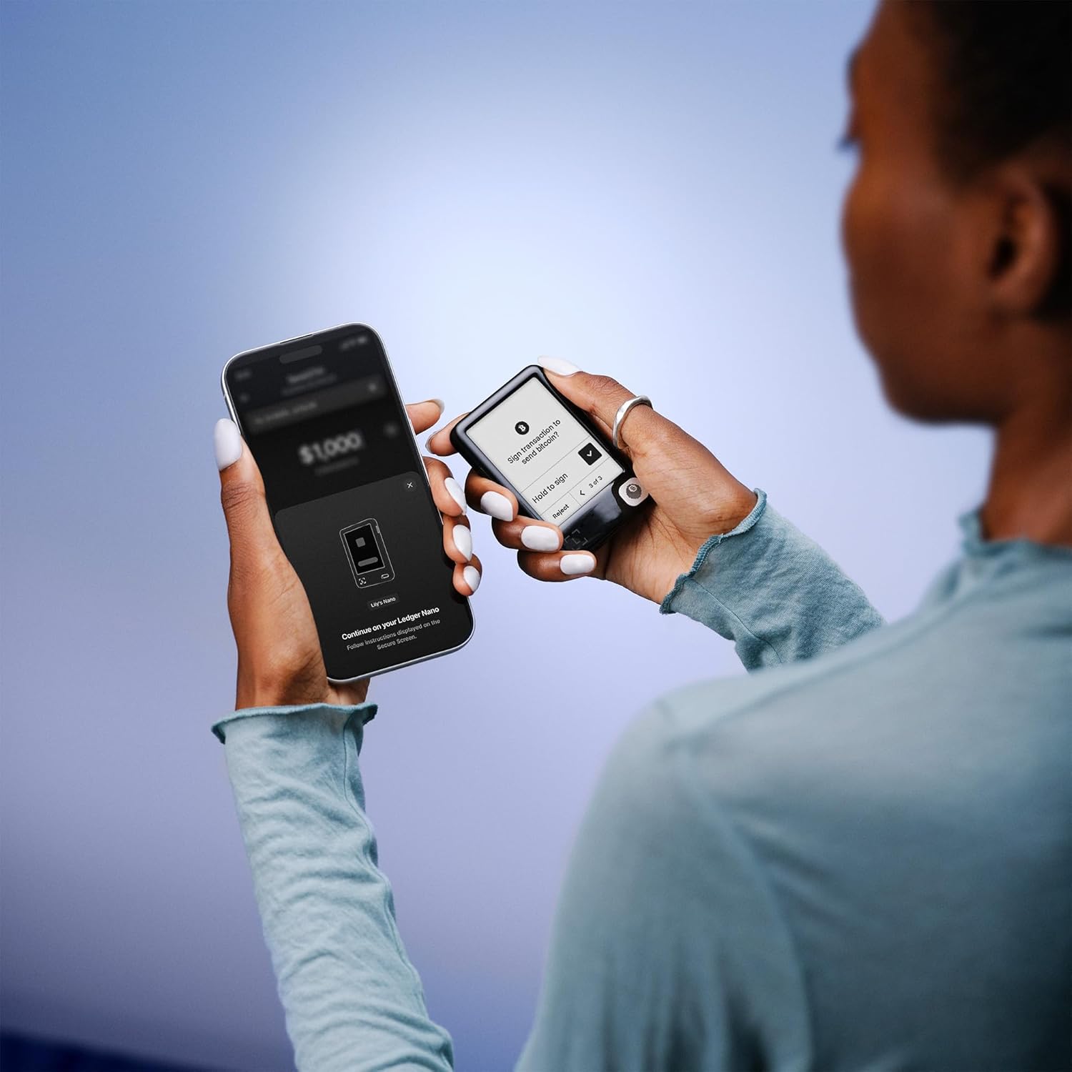 Ledger Nano Gen5 - The Playful Touchscreen Signer - Manage More Than just Crypto, Wherever Life Takes You with Ledger Wallet (Black)