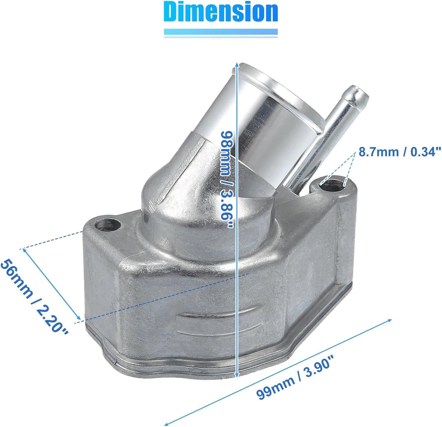 Thermostat Engine Coolant Replacement, Engine Thermostats, for Opel, for Astra F G H, for Omega B, for Calibra 1993-2009 2010 A 90501081 Car Engine Coolant Thermostat Housing Assembly