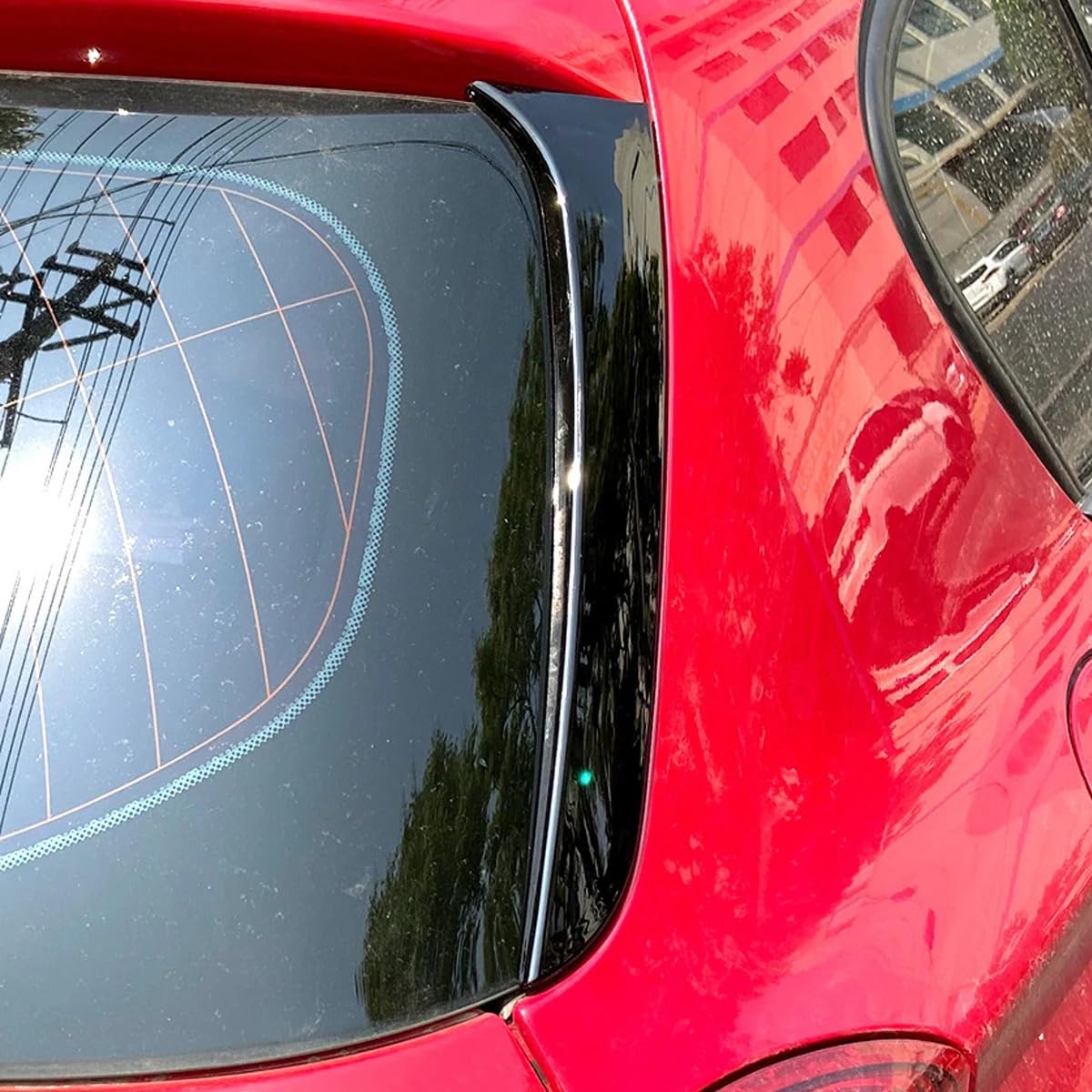 Pasuje do serii 1 F20 F21 2012-2019 tylne okno samochodu boczne skrzydło spojlera naklejki wykończeniowe Auto Tail Styling Spojler na tylne skrzydło tylny spojler