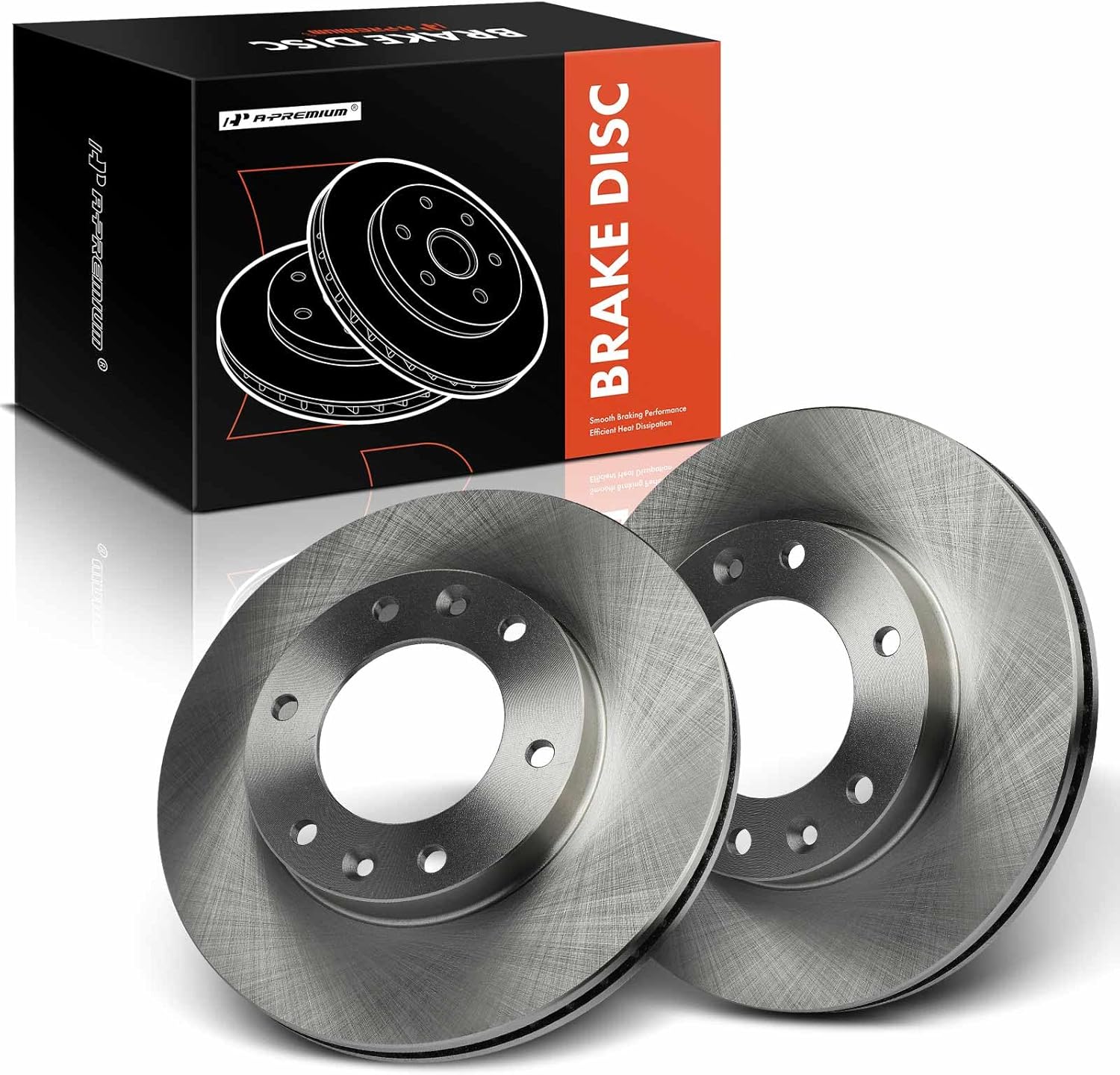 A-Premium 11.74 inch (298mm) Front Vented Disc Brake Rotors Compatible with Select Hyundai and Kia Models - Entourage 2007-2009, Sedona 2006-2014, 2-PC Set