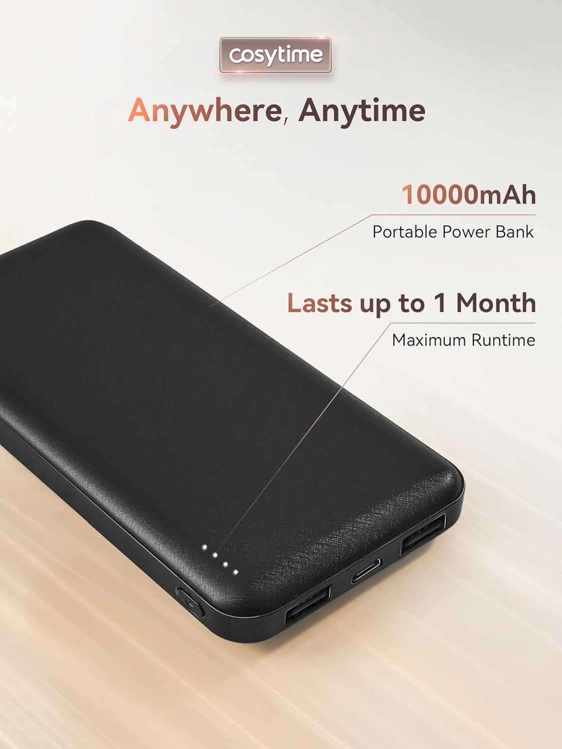 24" x 13" Red Light Therapy Pad for Body with Portable Power Bank - 660nm Red & 850nm Near Infrared, Dual-Chip 484 LEDs Therapy Mat, 50 mW/cm² Irradiance - Image 5