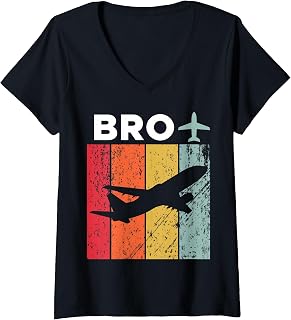 Women's BRO Brownsville Airport V-Neck T-Shirt
