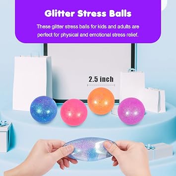 3pc 2.4in Stress Ball Squeeze Ball Slow Rise Squishy Stress Relief