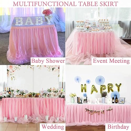 Miniatura 25 de Faldas de mesa negras para mesas rectangulares de 6 pies, funda de elastano para mesas de 6 pies, mantel elástico, lavable, resistente a