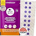 SPOTMYUV UV Detection Stickers for Sunscreen with Patented Dermatrue SPF Sensing Technology, Know When to Reapply Sunscreen to Help Prevent Sunburn, 16 Count