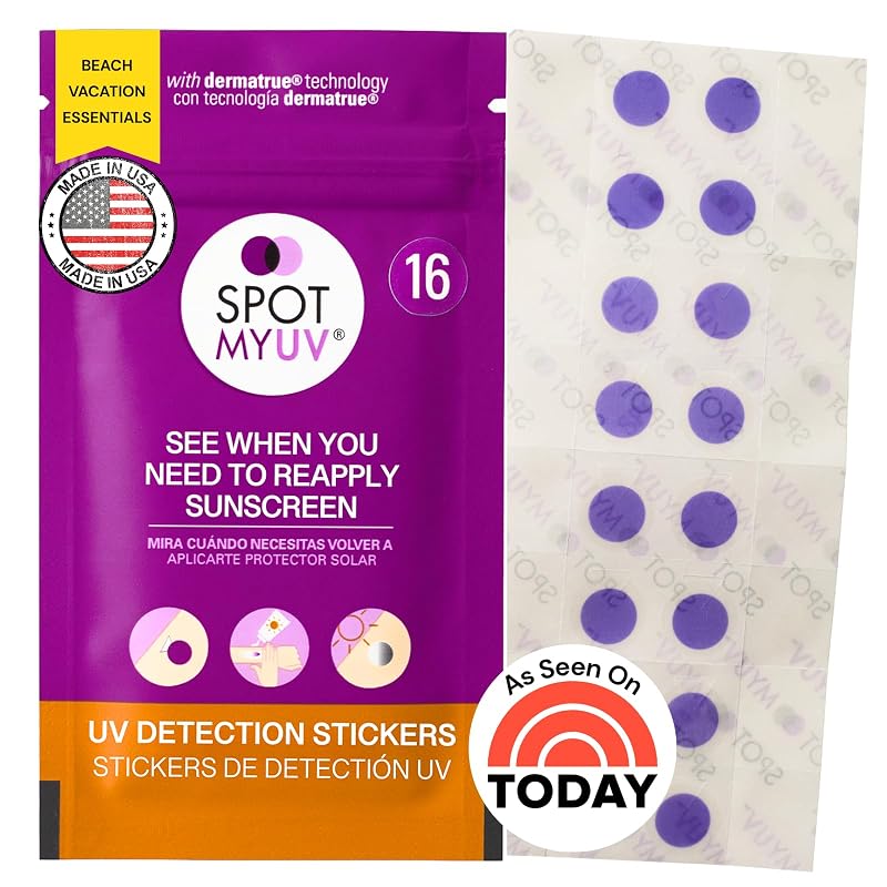 SPOTMYUV Adesivos indicadores de FPS e detecção de UV, 16 unidades