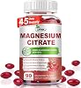 Suplementos de Citrato de Magnesio para Mujeres/Hombres, Citrato de Magnesio 400mg con Vitamina D3, Vitamina B6 y Extracto de Arándano, Alta Absorción, Mejora la Calidad Nocturna, Músculos y Huesos, 90 Unidades, Suministro para 45 Días 1