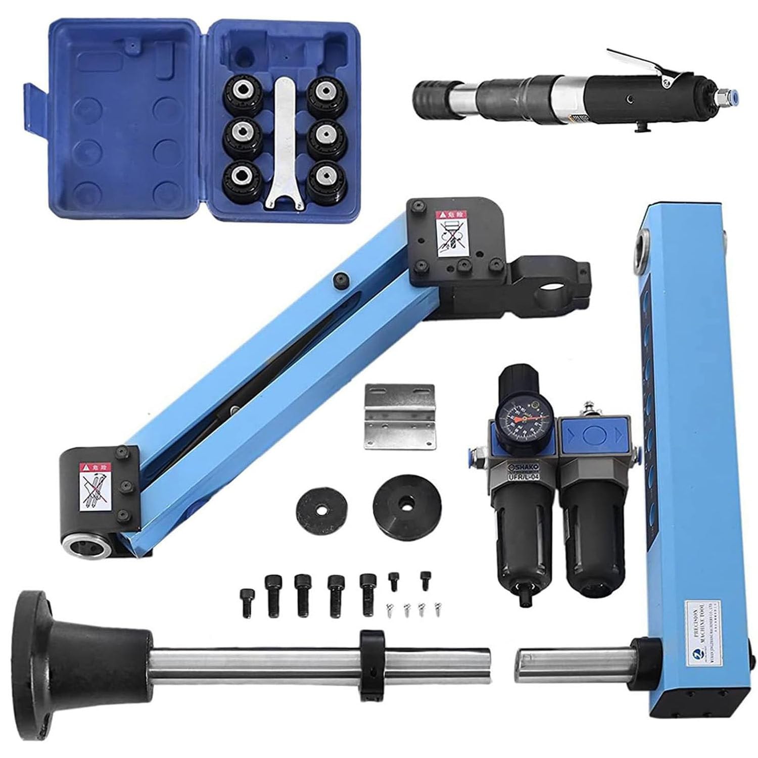 MáQuina de Roscar NeumáTica M3-M12, MáQuina de Roscar NeumáTica Universal de 360°, Brazo Flexible de 400 RPM por Minuto, para Talleres de FáBrica, CarpinteríA, FabricacióN de Moldes