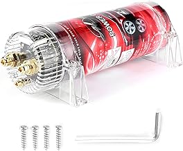 Sponsored Ad – Car Audio Capacitor, 2.0 Power Capacitor 2000W with Red LED and Mounting Brackets for Subwoofer Amplifier Wide Application in Vehicles
