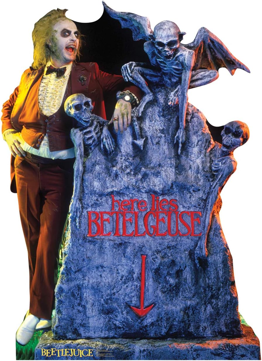 Beetlejuice - Here Lies Betelgeuse Life Size Cardboard Cutout Standup - Beetlejuice (1988 Film)