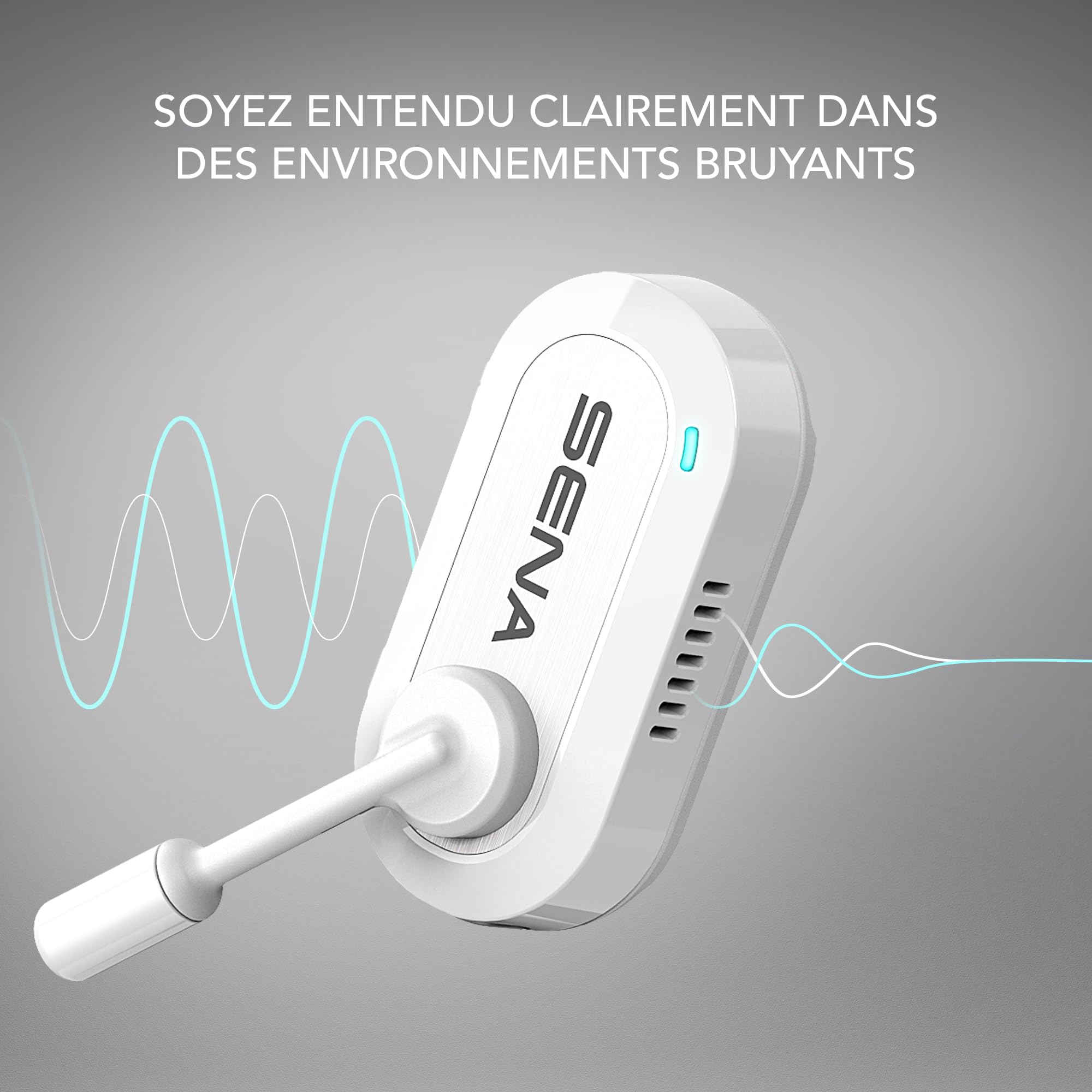 SENA BiKom 20 Système de Communication Mesh pour Cyclisme, léger ne pesant Que 20 grammes (Blanc/Noir, Pack Double)