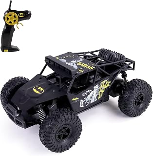 TURBO CHALLENGE - Buggy Iron Batman - Licencia Oficial DC Batman - Elite - 099347C - Coche Control Remoto - Negro - 1/16 - Pilas Incluidas - Metal - Juguete Niño - Regalo - A partir de 8 años