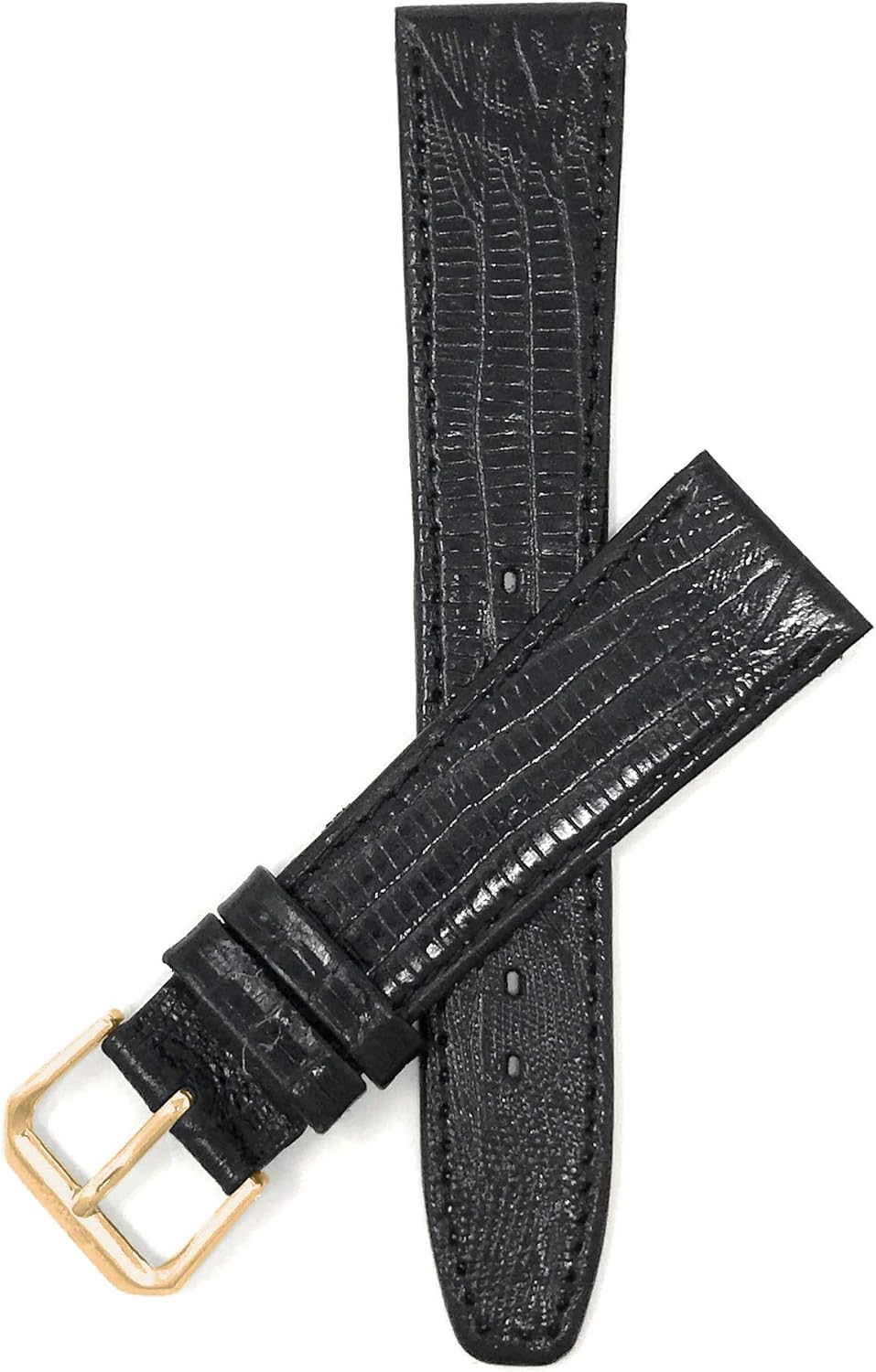Bandini Leather Watch Band Strap - Lizard Pattern - Slim - 4 Colors - 10mm, 11mm, 12mm, 13mm, 14mm, 16mm, 18mm, 19mm, 20mm - For Men or Women