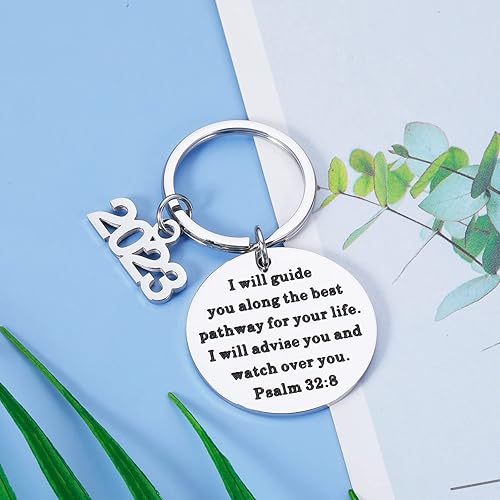 Miniatura 4 de GGOJAGST Regalo de confirmación de bautismo, llavero inspirador de versículo bíblico para mujeres, hombres, niñas, niños, regalo de Navidad,