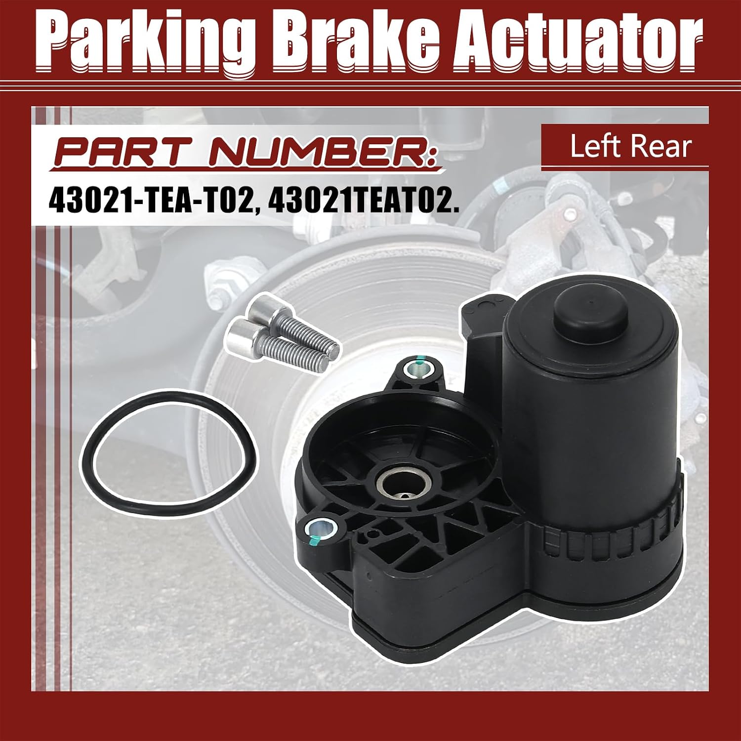 PTNHZ Rear Left Parking Handbrake Actuator Compatible With 2016-2021 Honda Civic 43021-TEA-T02 43021TEAT02