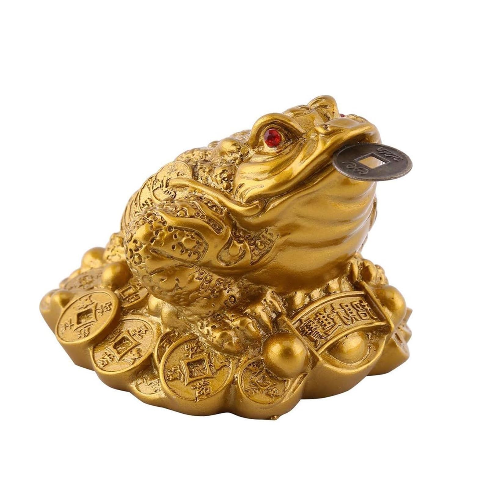 YUZDNM Desktop Art Statue Sculpture - Miniature Decoration Figurine, Lucky Toad Ornament Family Sculptures, Animal Collect Abstract Ornaments